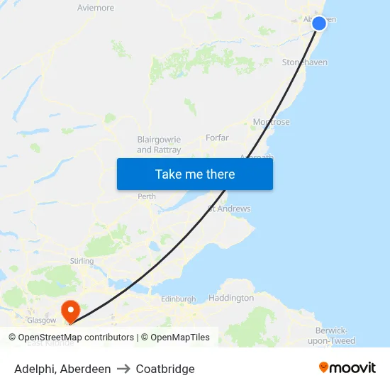 Adelphi, Aberdeen to Coatbridge map