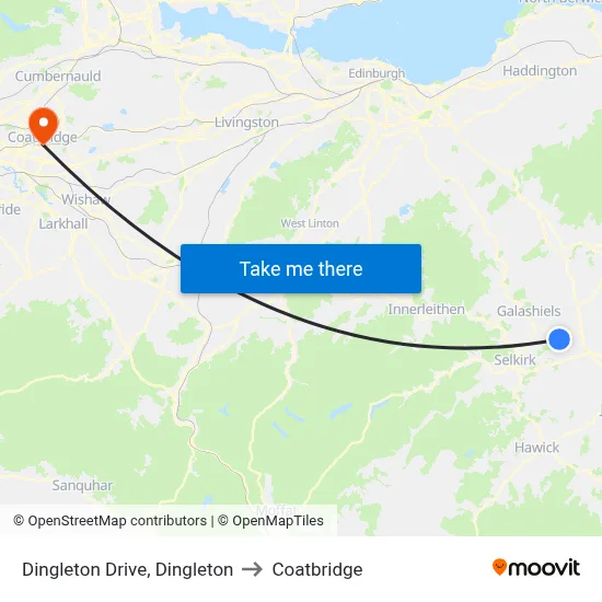 Dingleton Drive, Dingleton to Coatbridge map