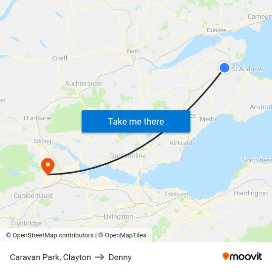 Caravan Park, Clayton to Denny map