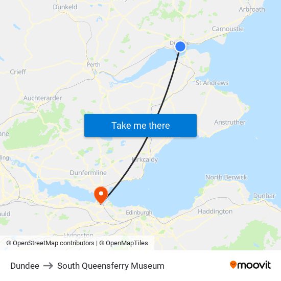 Dundee to South Queensferry Museum map