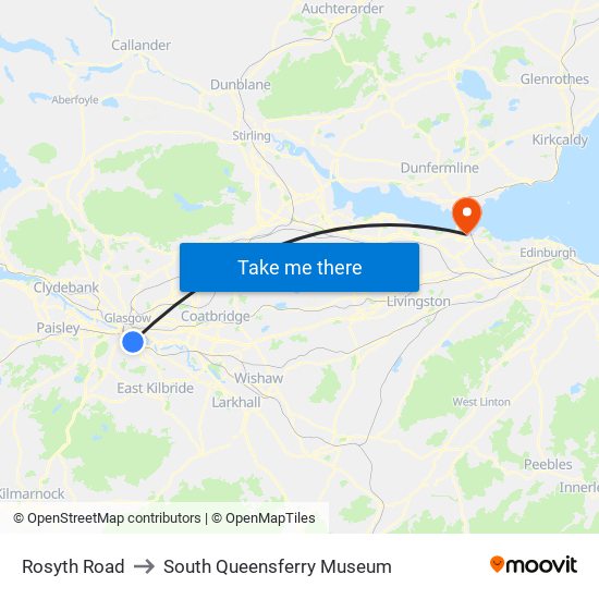 Rosyth Road to South Queensferry Museum map