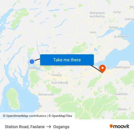 Station Road, Faslane to Oxgangs map