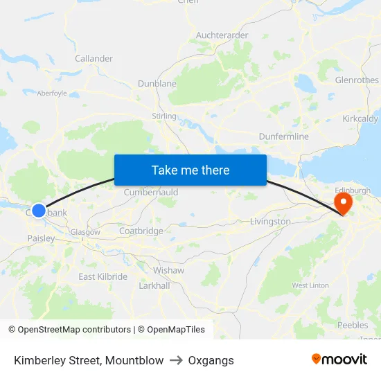 Kimberley Street, Mountblow to Oxgangs map