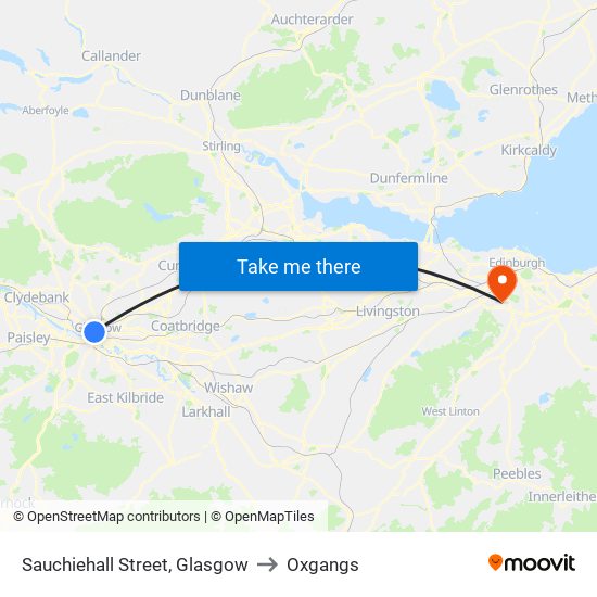 Sauchiehall Street, Glasgow to Oxgangs map
