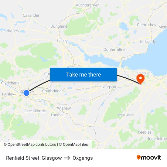 Renfield Street, Glasgow to Oxgangs map