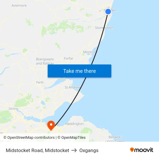 Midstocket Road, Midstocket to Oxgangs map