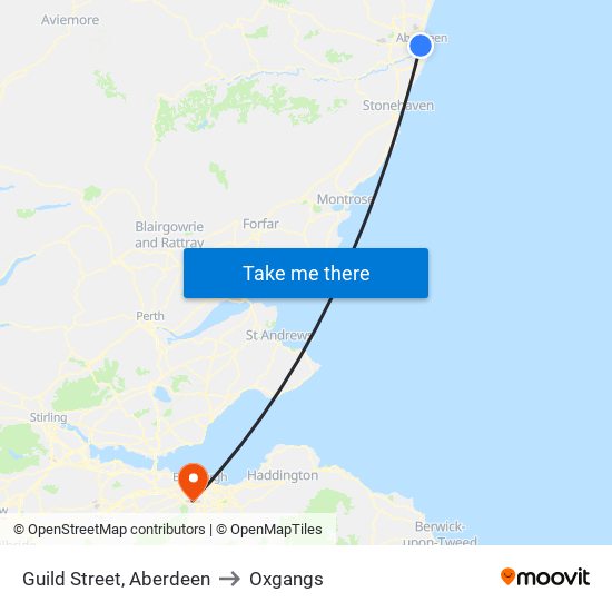 Guild Street, Aberdeen to Oxgangs map