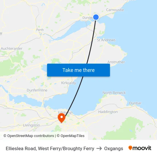 Ellieslea Road, West Ferry/Broughty Ferry to Oxgangs map