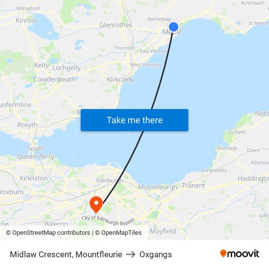 Midlaw Crescent, Mountfleurie to Oxgangs map