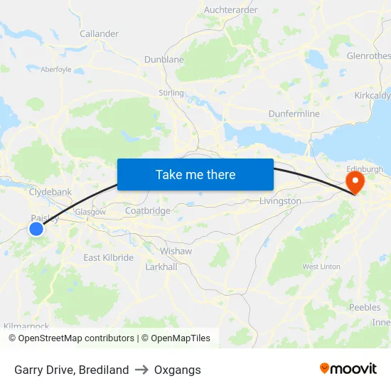 Garry Drive, Brediland to Oxgangs map