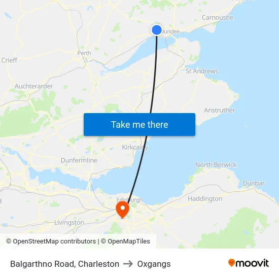 Balgarthno Road, Charleston to Oxgangs map