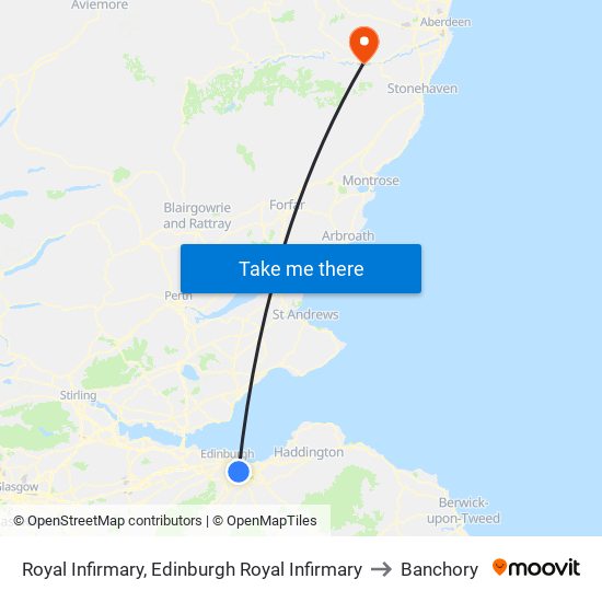 Royal Infirmary, Edinburgh Royal Infirmary to Banchory map