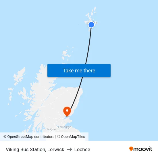Viking Bus Station, Lerwick to Lochee map