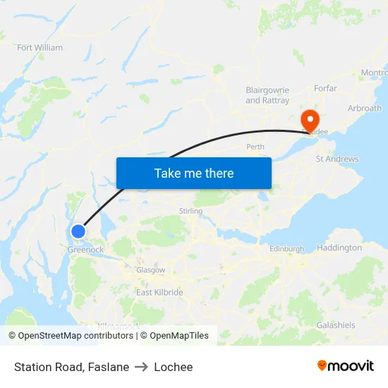 Station Road, Faslane to Lochee map