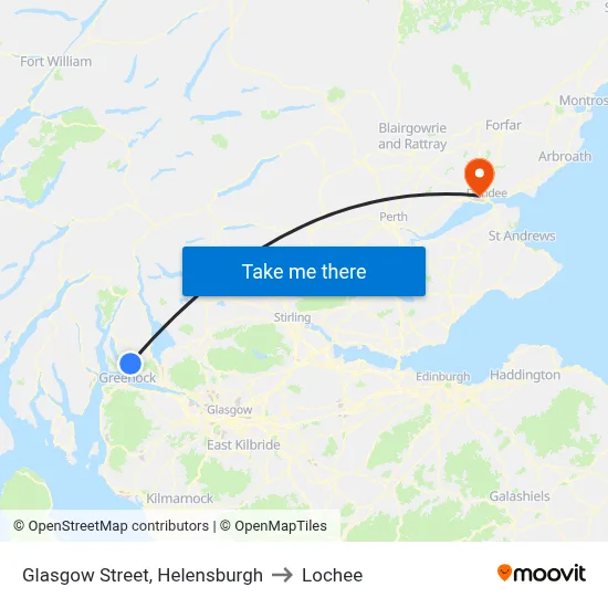 Glasgow Street, Helensburgh to Lochee map