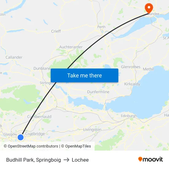 Budhill Park, Springboig to Lochee map
