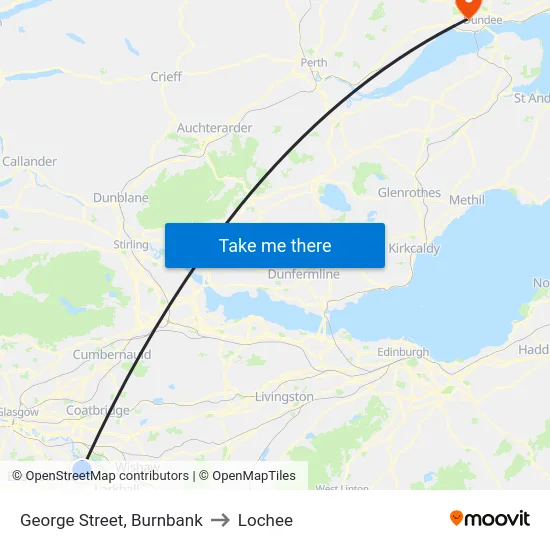 George Street, Burnbank to Lochee map