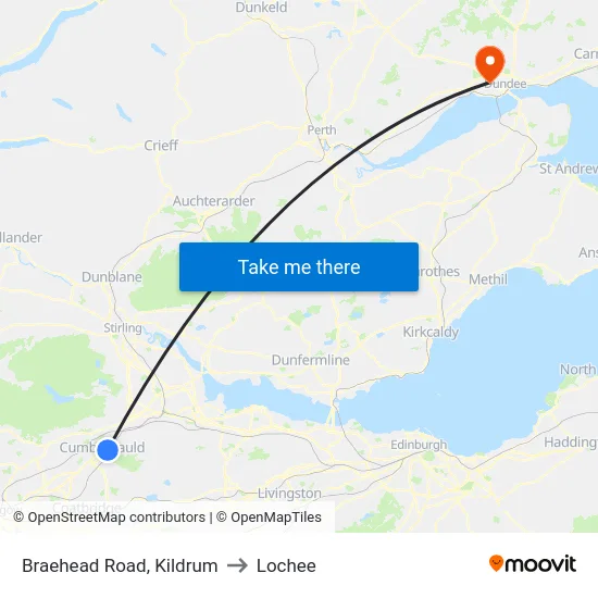 Braehead Road, Kildrum to Lochee map