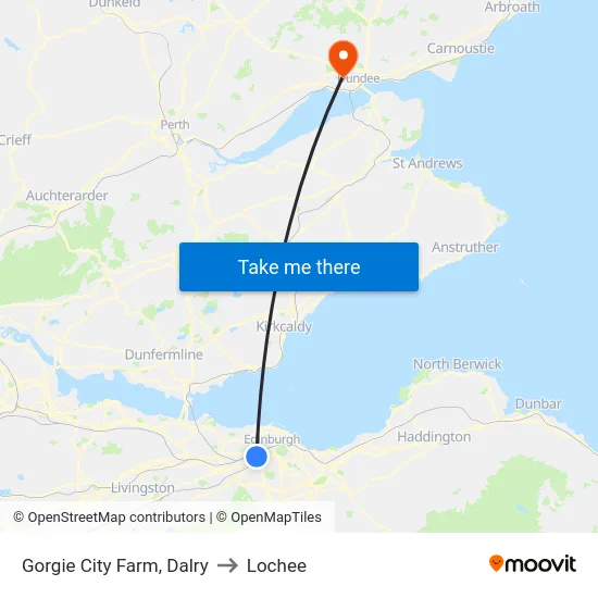 Gorgie City Farm, Dalry to Lochee map