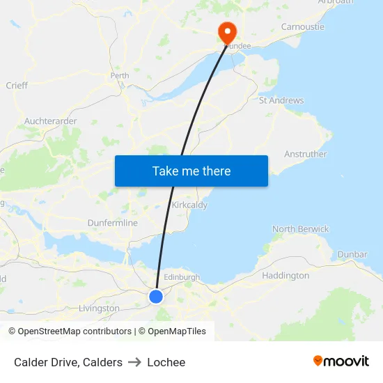 Calder Drive, Calders to Lochee map