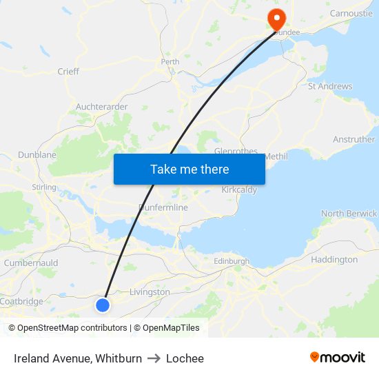 Ireland Avenue, Whitburn to Lochee map