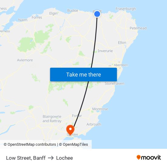 Low Street, Banff to Lochee map
