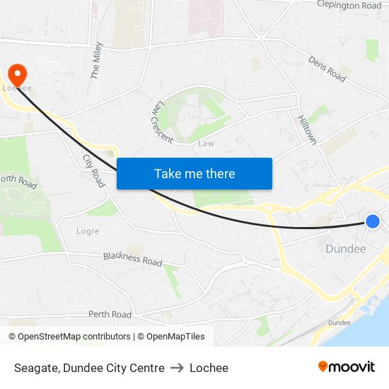 Seagate, Dundee City Centre to Lochee map