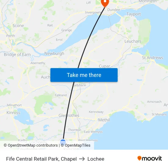 Fife Central Retail Park, Chapel to Lochee map