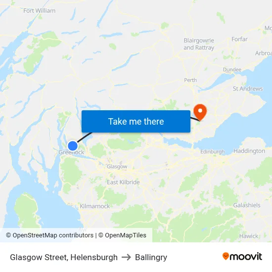 Glasgow Street, Helensburgh to Ballingry map