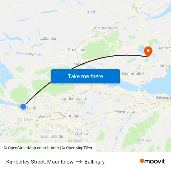 Kimberley Street, Mountblow to Ballingry map