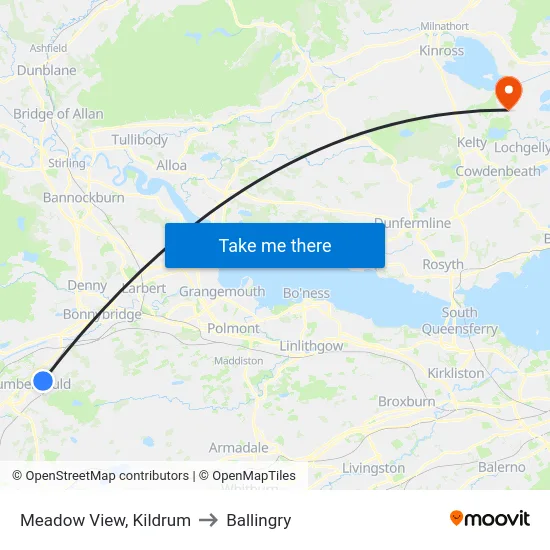Meadow View, Kildrum to Ballingry map