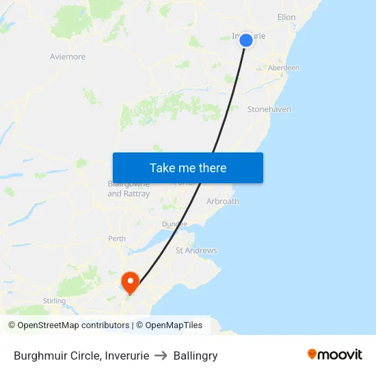 Burghmuir Circle, Inverurie to Ballingry map