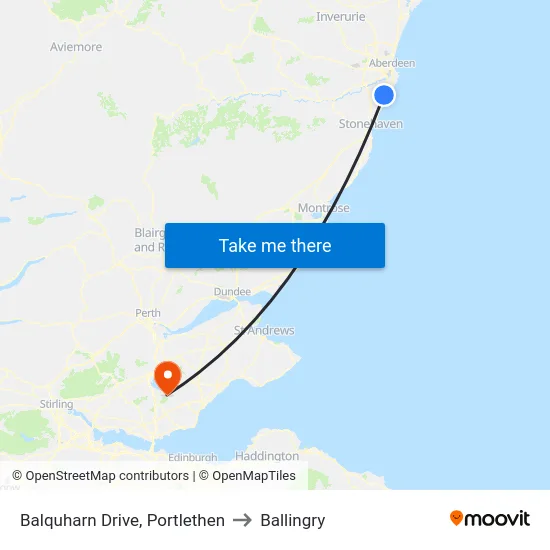 Balquharn Drive, Portlethen to Ballingry map