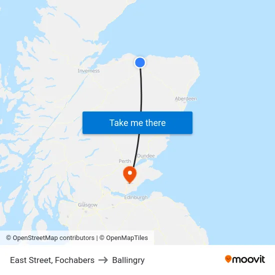 East Street, Fochabers to Ballingry map