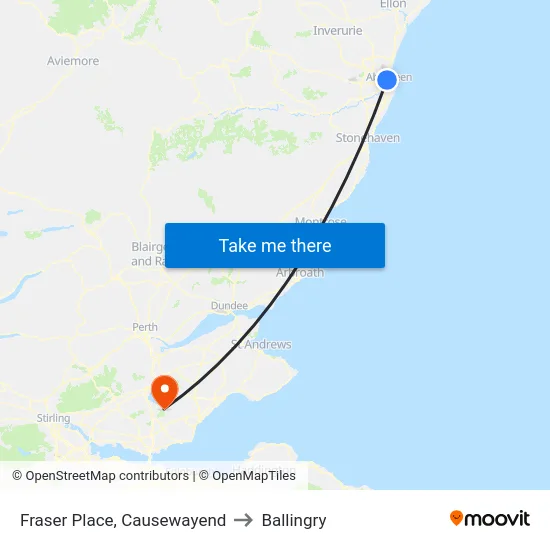 Fraser Place, Causewayend to Ballingry map