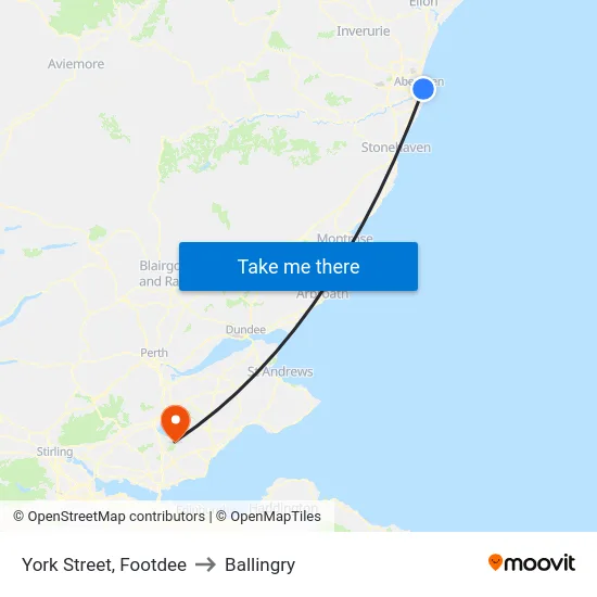 York Street, Footdee to Ballingry map