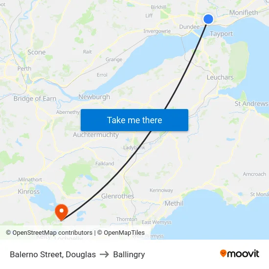 Balerno Street, Douglas to Ballingry map