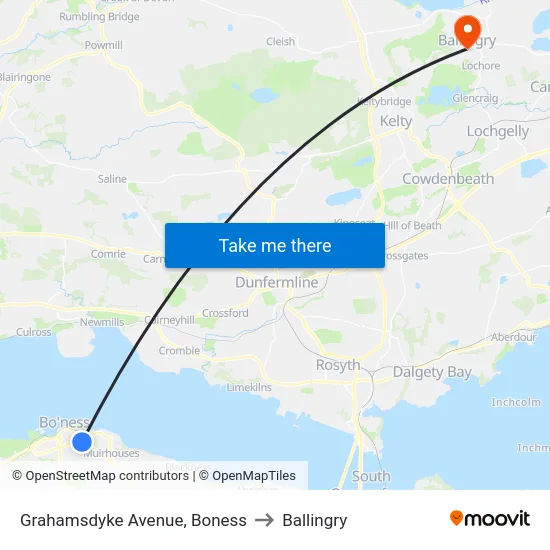 Grahamsdyke Avenue, Boness to Ballingry map