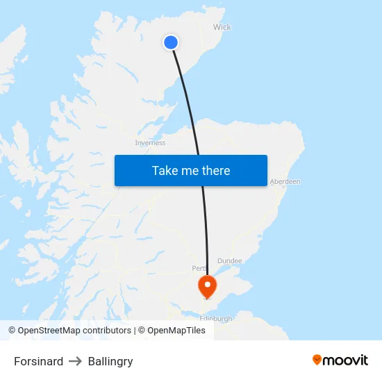 Forsinard to Ballingry map