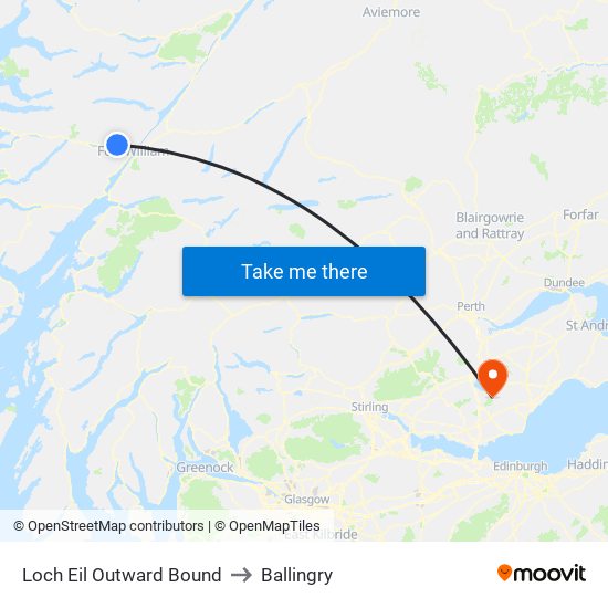 Loch Eil Outward Bound to Ballingry map