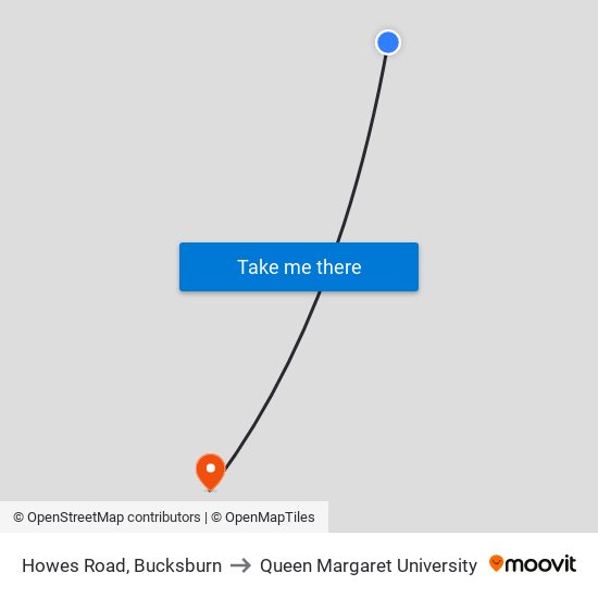 Howes Road, Bucksburn to Queen Margaret University map