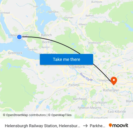 Helensburgh Railway Station, Helensburgh to Parkhead map