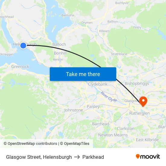 Glasgow Street, Helensburgh to Parkhead map
