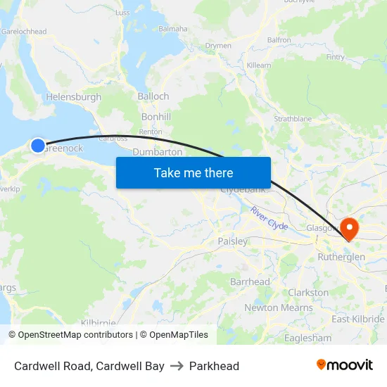 Cardwell Road, Cardwell Bay to Parkhead map