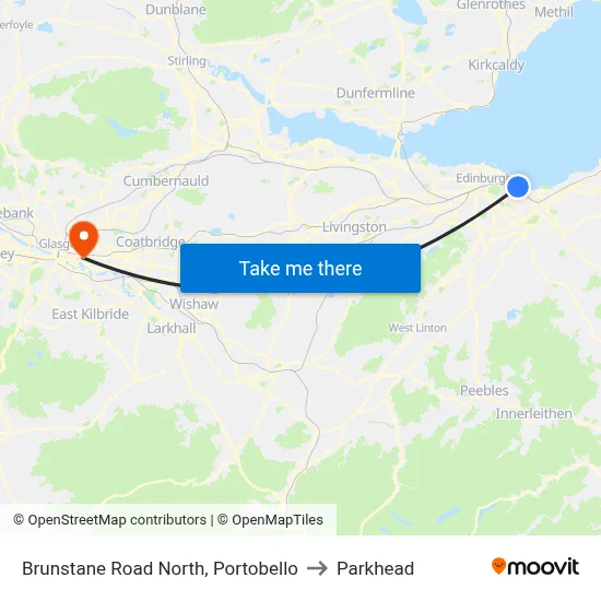 Brunstane Road North, Portobello to Parkhead map