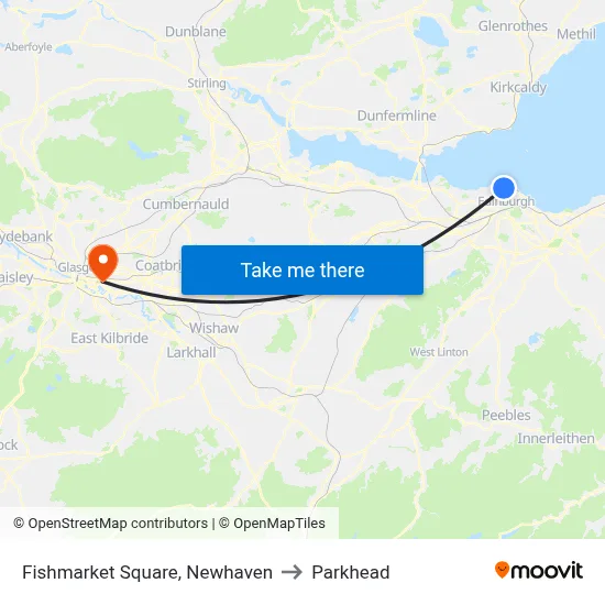 Fishmarket Square, Newhaven to Parkhead map
