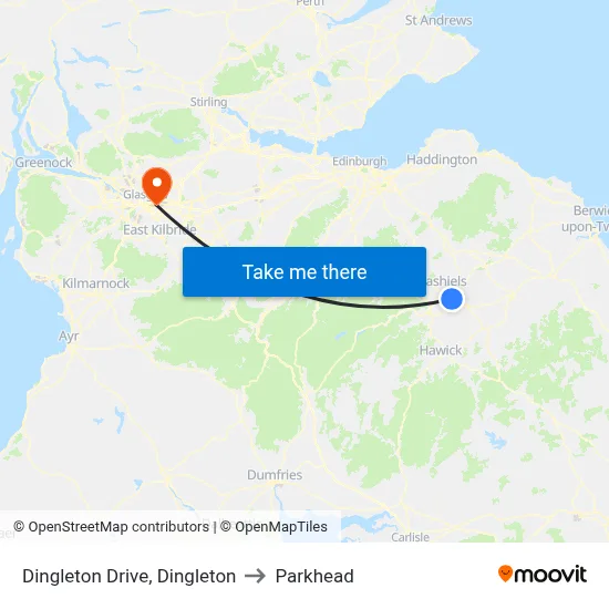Dingleton Drive, Dingleton to Parkhead map