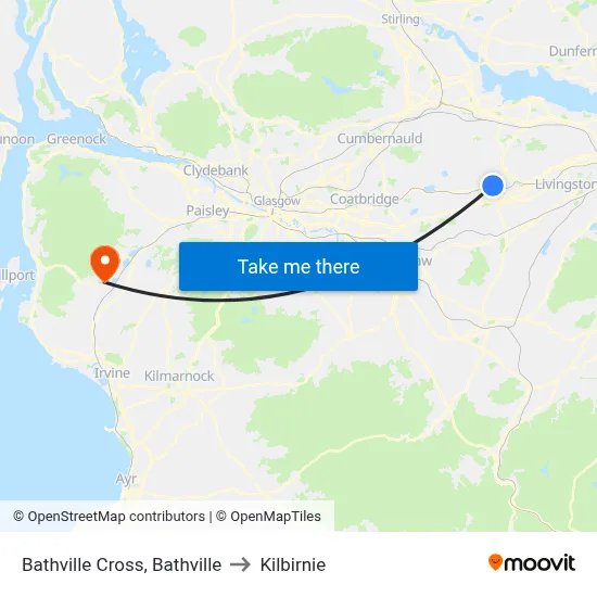 Bathville Cross, Bathville to Kilbirnie map