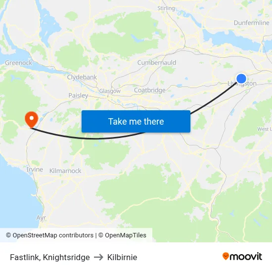 Fastlink, Knightsridge to Kilbirnie map