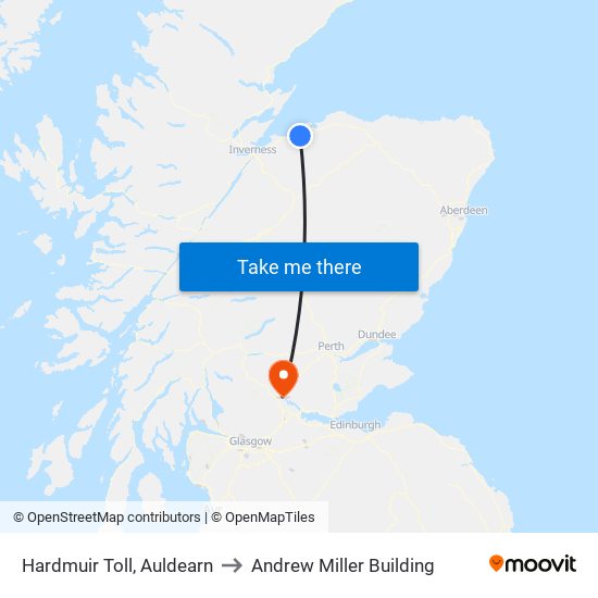 Hardmuir Toll, Auldearn to Andrew Miller Building map